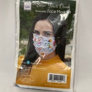 June Tailor Sew Your Own Mask Kit Set of 4 Cotton Craft Sewing New